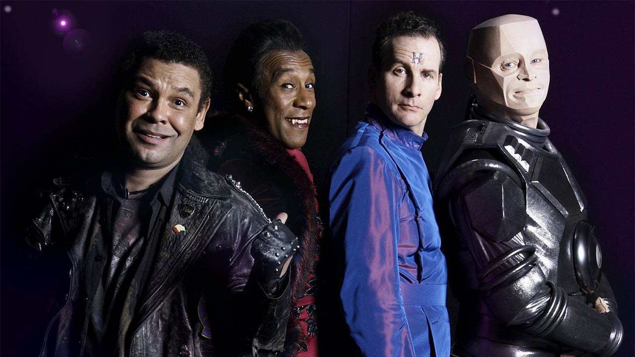 Kryten, Cat, Rimmer and Dave, who got a SciFi channel himself.