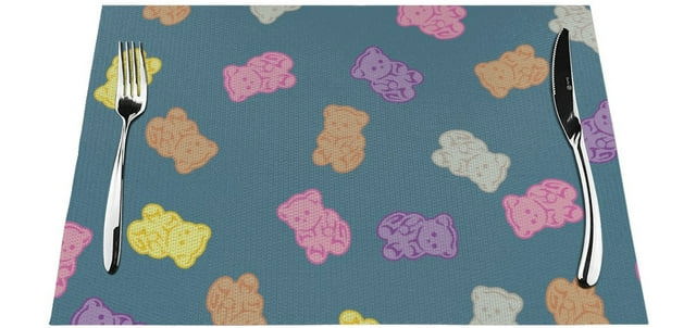 Cute Bear Woven Placemats