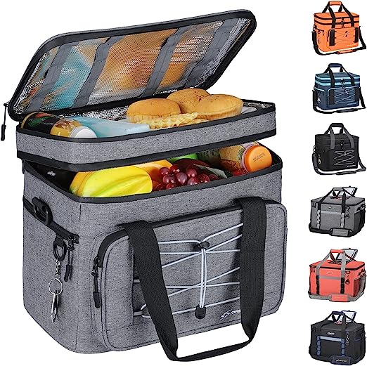 family-beach-trip-durable-travel-cooler-with-handles