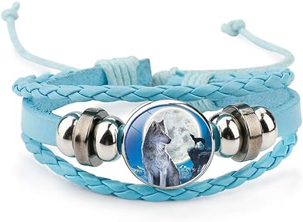 wolf-gift-ideas-wolf-moon-leather-bracelet