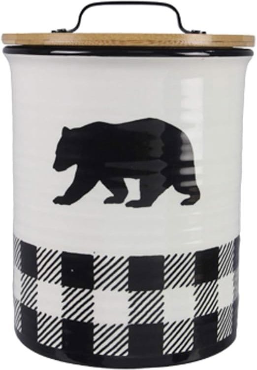 kitchen-bear-gifts-buffalo-plaid-bear-cookie-jar