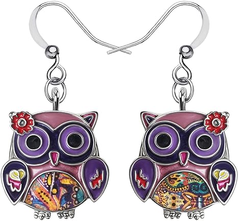 owl-jewelry-for-her-enamel-owl-earrings