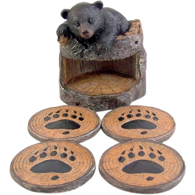 Black Bear Coaster Set