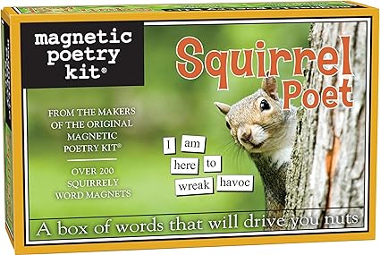 squirrel-lovers'-gift-ideas-squirrel-themed-magnetic-poetry-kit