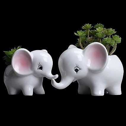 gifts-for-elephant-lovers-elephant-ceramic-plant-pots