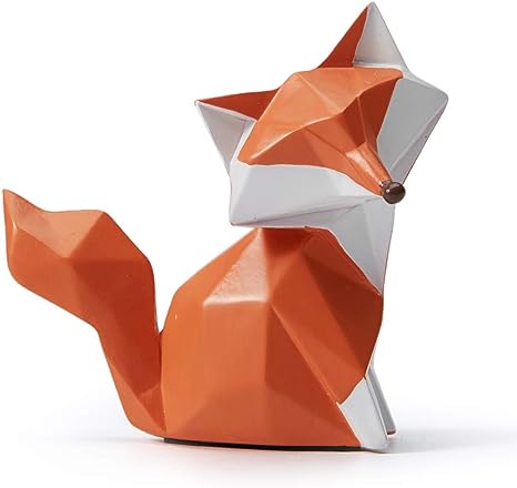 gifts-for-fox-lovers-handcrafted-geometric-fox-statue