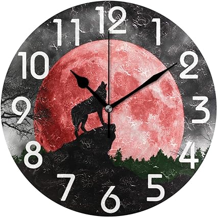 wolf-gift-ideas-wolf-themed-silent-wall-clock