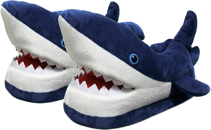 shark-hoodies-and-slippers-fluffy-shark-themed-slippers