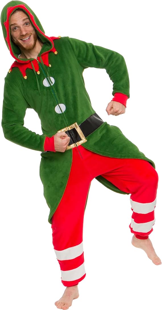 funny-christmas-pajamas-elf-themed-adult-onesie
