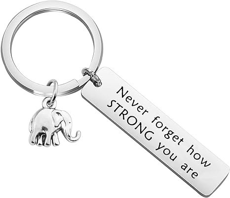 gifts-for-elephant-lovers-elephant-strength-reminder-keychain