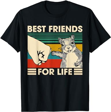 squirrel-lovers'-gift-ideas-vintage-squirrel-best-friend-t-shirt