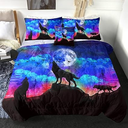 wolf-gift-ideas-3d-wolf-themed-comforter-set