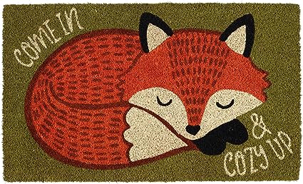gifts-for-fox-lovers-fox-theme-coir-doormat