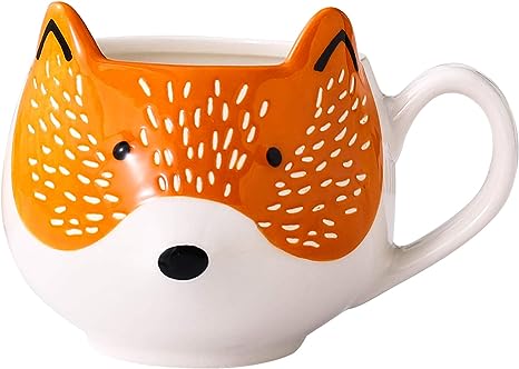 gifts-for-fox-lovers-hand-painted-fox-stoneware-mug