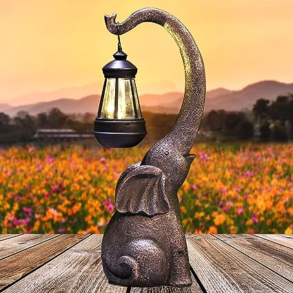 gifts-for-elephant-lovers-outdoor-elephant-solar-light-sculpture