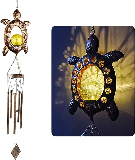 gifts-for-turtle-lovers-solar-sea-turtle-wind-chime