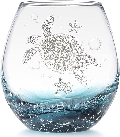 gifts-for-turtle-lovers-sea-turtle-stemless-wine-glass