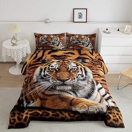 tiger-gift-guide-3d-tiger-print-comforter-set