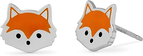 gifts-for-fox-lovers-sterling-silver-fox-earrings