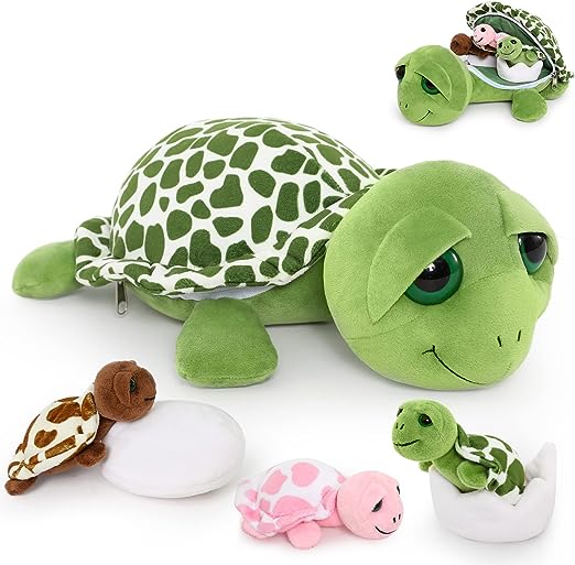 turtle-gifts-for-kids-mum-and-baby-turtle-plush