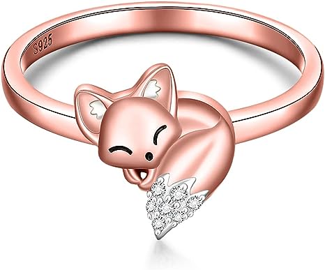 gifts-for-fox-lovers-women's-sterling-silver-fox-ring
