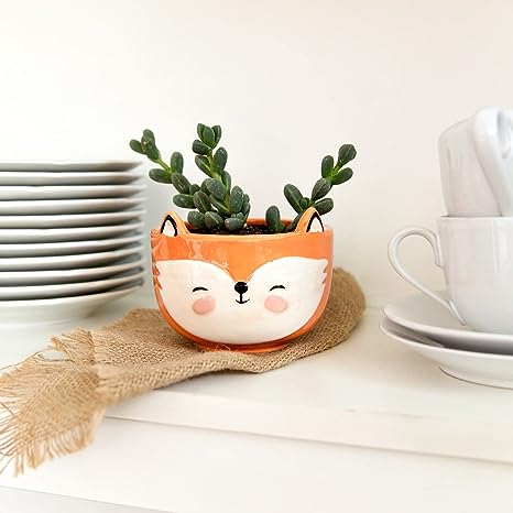 gifts-for-fox-lovers-fox-themed-ceramic-planter