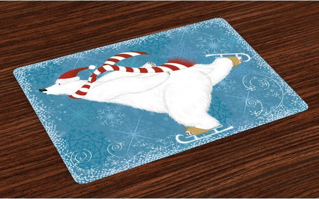 Polar Bear Christmas Placemats