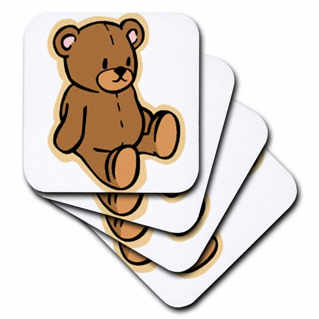 Teddy Bear Coasters Set