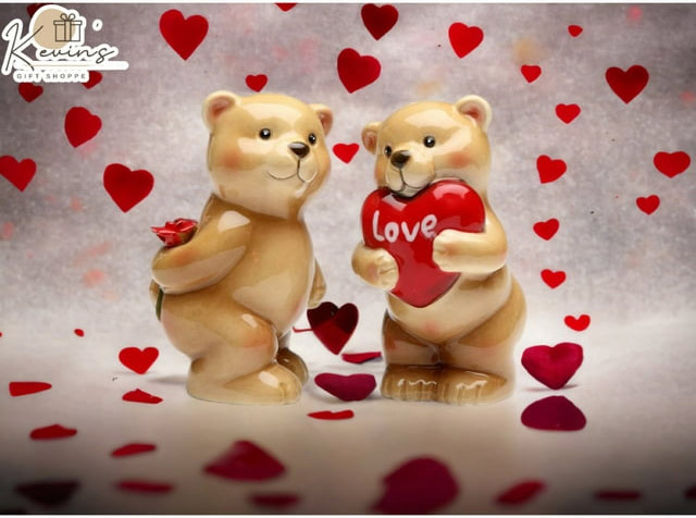 Ceramic Teddy Bear Shakers
