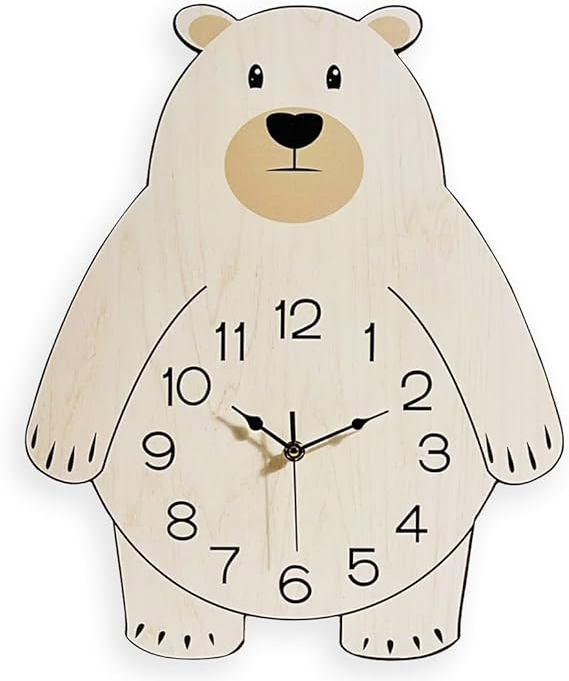 kitchen-bear-gifts-rustic-bear-wall-clock