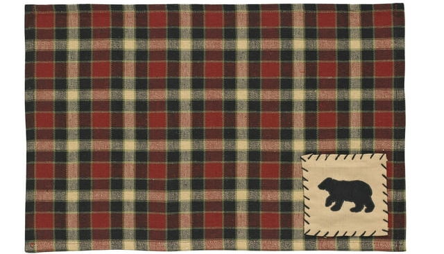 Rustic Bear Placemat Set