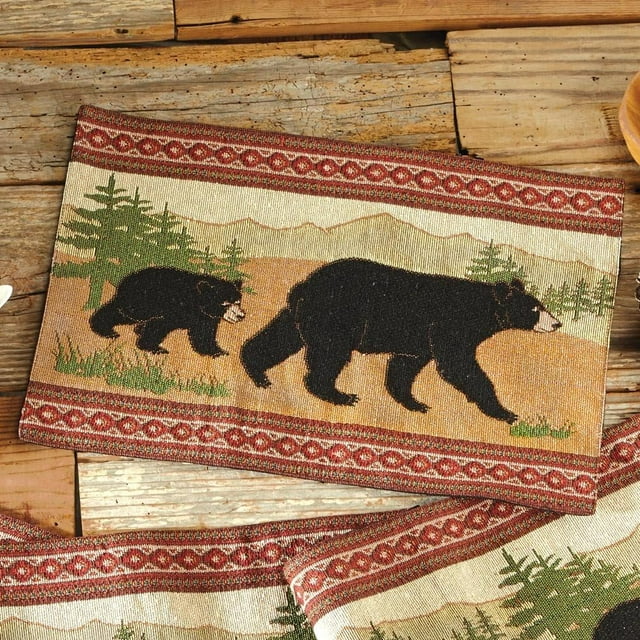 Black Bear Themed Placemat