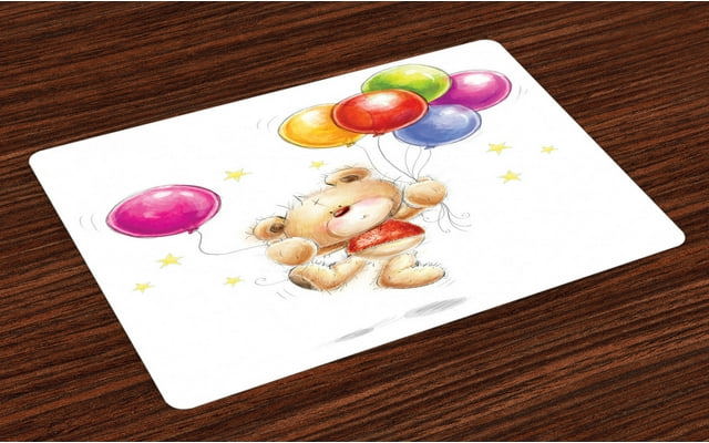 Teddy Bear Cartoon Placemats