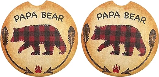 Papa Bear Stone Coasters