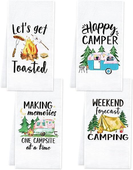 camping-gifts-happy-camper-towel-set